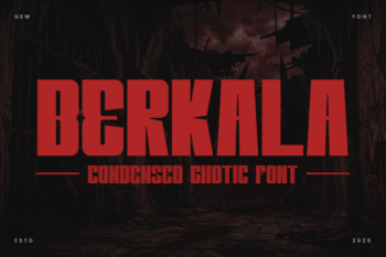 Berkala - Bold Condensed Sans Serif Font