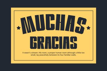 Bold Condensed Sans Serif Font