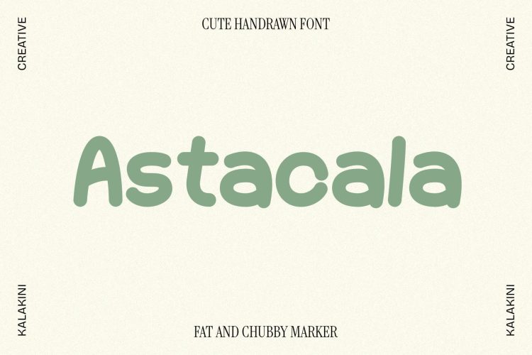 Cute Hand-drawn Marker Font