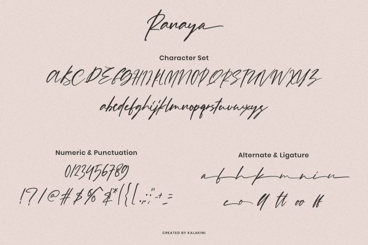 Signature Font