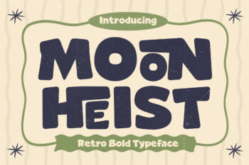 Moon Heist - Retro Bold Typeface
